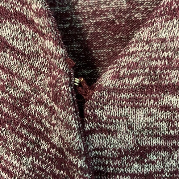 GAP Medium tall tie waist wrap dress purple maroon color - Picture 5 of 7